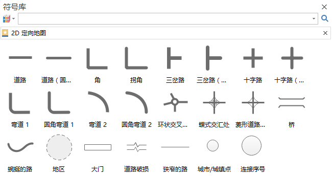 亿图2D定向地图符号