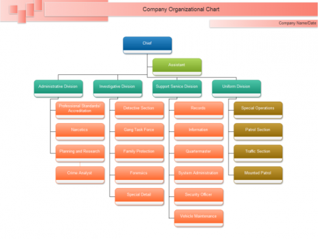 亿图软件组织结构图