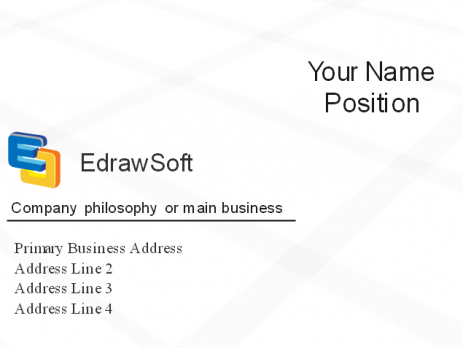 亿图图示名片模板