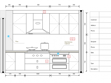厨房里立面图例子