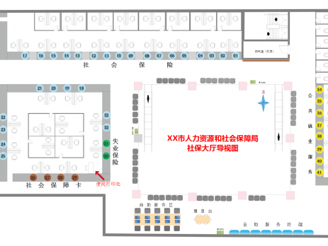 亿图政务大厅平面图