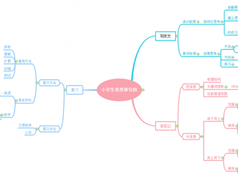 学生使用思维导图
