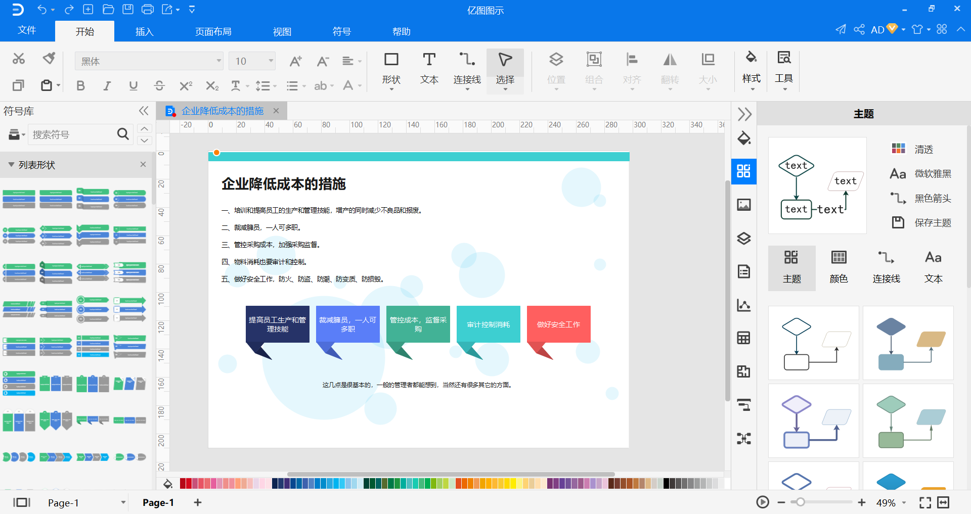 成本管理措施
